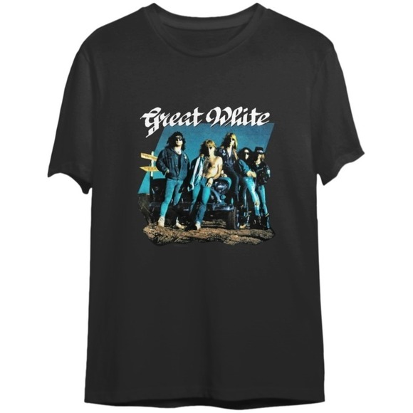 Other - Great White 1991 Hooked Tour Music Band T Shirt